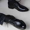 皮鞋男款士高级感商务正装青年韩版黑色休闲尖头增高新郎结婚男鞋