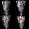 全透明鲜花包装袋塑料包花袋玫瑰，花束多支袋梯形花艺加厚简易套袋