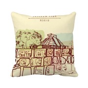 奇琴伊察古玛雅遗址墨西哥方形抱枕靠枕沙发靠垫双面含芯礼物