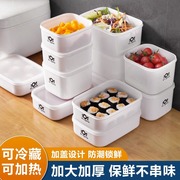 保鲜盒塑料家用食品级带盖饭盒微波炉冰箱密封盒便当盒冰箱收纳盒