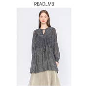 readme读我春夏女士，上衣衬衫宽松套头，复古气质时尚71105211