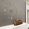 创意设计diy数字时钟，现代简约客厅挂钟墙贴壁钟北欧墙钟贴墙钟表