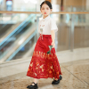 儿童汉服女童改良马面裙套装夏季薄款小女孩中国风复古唐装新中式