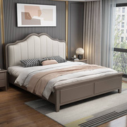 美式轻奢实木床，主卧1.8米婚床储物双人高箱收纳简约北欧时尚1.5米