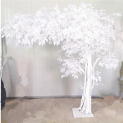 仿真白色榕树许愿树装扮橱窗装饰婚庆摄影道具假榕树