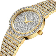 女士时尚手表满钻潮流，石英手表跨境水钻钢带，手表女款2562