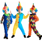 万圣节服装儿童舞台表演服节日演出服装小丑服装衣服儿童小丑服装