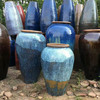 细长粗陶罐j园林景观，组合陶罐摆件做旧复古陶瓷装饰摆设落地
