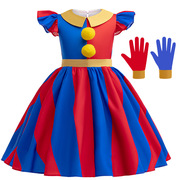 六一儿童连衣裙cosplay神奇数字马戏团帕姆尼万圣节表演小丑服