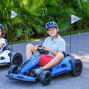 高档高档儿童卡丁车，电动四轮玩具汽车可坐大人，小孩网红充电竞速赛