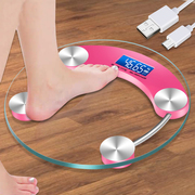 USB可充电电子称 体重秤精准家用健康秤人体秤成人减肥称重计器准