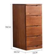 高档迷你夹角缝隙储物柜，实木抽屉式收纳柜木质客厅组合边柜2520c