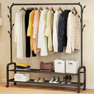 简易衣柜卧室铁架组合装省空间宿舍折叠收纳挂衣柜，储物布衣橱(布衣橱)柜子