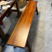 大板茶桌专用奥坎长条凳实木加粗加厚长板凳原木榫卯结构长凳条凳