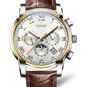 镂空机械表士手表，东南亚钢带品牌跨境手表，男watch运动夜光