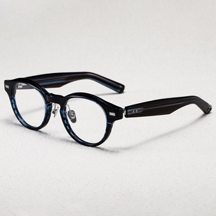 999.9NP150同款反弹弓时尚眼镜框不夹脸板材近视眼镜架纯钛