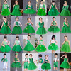 六一儿童演出公主裙蓬蓬裙绿色，纱裙幼儿园男女童舞蹈大合唱表演服