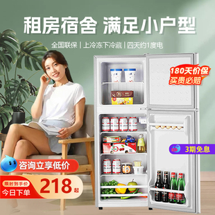 中国扬子电器家用小型冰箱迷你出租房宿舍一级能效省电双门电冰箱