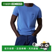 香港直邮CALVIN KLEIN 男士T恤 K10K112724CE4 SS2025 蓝色短袖