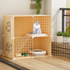 猫笼别墅超大自由空间家用猫砂盆，室内两层带厕所，猫咪宠物猫舍猫屋