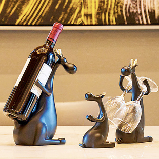 轻奢创意红酒架子家用家居装饰品北欧酒杯展示架立式桌面葡萄酒架