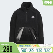 Adidas阿迪达斯男大童卫衣2023冬季运动休闲抓绒套头衫IN5231