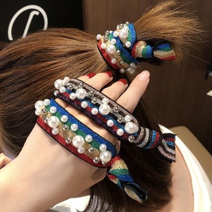 头绳女发圈韩国小清新发，绳彩色森女系头饰，扎头发成人皮筋
