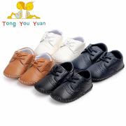 婴儿学步鞋babysoes手工，缝线环保pu宝宝鞋0129