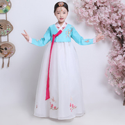 韩服女童朝鲜服族服装少数民族，演出服儿童鲜族服大长今小女孩写真