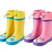 儿童雨鞋女童男童幼儿园中筒防滑宝宝雨靴防水小学生水鞋束口卡通