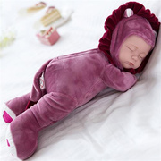 时尚儿童玩具儿童仿真娃娃H会说话的智能洋娃娃婴儿安抚陪睡眠布