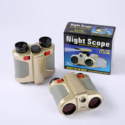 1226儿童玩具望远镜带灯夜视绿膜红膜双筒望远镜生日工厂