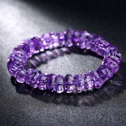 石玥珠宝紫水晶手链手串随形切面水晶男女士款水晶玛瑙紫色