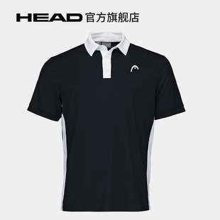 HEAD海德2022男子舒适透气运动T恤SLICE Polo Shirt Men