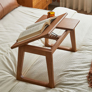 实木床上小桌子飘窗可折叠电脑桌家用阳台矮桌榻榻米小茶几桌楠竹