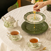法式下午茶具 复古繁花茶壶陶瓷茶具咖啡杯碟水果双层架甜品欧式