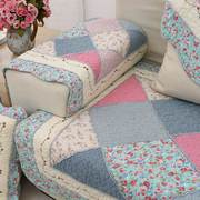 田园拼块韩版纯棉布艺绗缝，夹棉沙发垫客厅组合沙发，坐垫防滑茶几垫