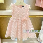 夏季洋气蕾丝连衣裙女童装粉色公主礼服纱裙TKOW212457K