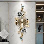 定制新中式创意钟表挂钟客厅装饰时钟，餐厅装饰家用挂表个性时尚钟