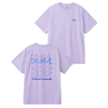 xg美式日系潮字母印花前后图案紫色t恤女短袖圆领休闲夏季流行tee