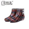 三明美韩版时尚女雨靴，短筒雨鞋花园套鞋，耐磨水鞋820