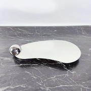 现代桌面不锈钢摆件创意家居装饰托盘玄关置物盘浴室收纳盘
