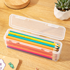 日式铅笔盒翻盖大容量便携简约塑料文具盒儿童小学生铅笔盒收纳盒