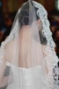 新娘主婚纱拖尾长头纱，复古蕾丝拍照样片，头饰道具