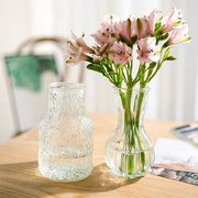 简约现代玻璃花瓶高颜值ins风小口客厅，卧室桌面水养插花摆件装饰