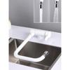 6cm白色冷热折叠厨房水龙头 内开窗低高度洗菜盆水槽龙头两种出水