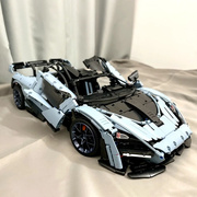 积木迈凯伦塞纳GTR赛车模型跑车成年高难度拼装玩具汽车男孩礼物