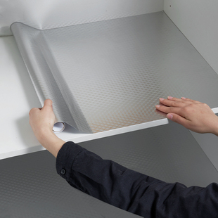 日本橱柜防水防油贴纸自粘厨房水槽翻新贴纸铝箔锡纸加厚无痕墙贴