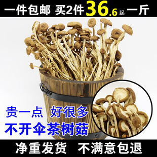 36.6元500g新鲜农家茶树菇干货，不开伞茶薪菇250g非特级香菇蘑菇