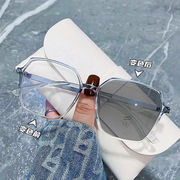 防蓝光变色近视眼镜女韩版潮有度数，眼镜ins高颜值大框显瘦眼镜架